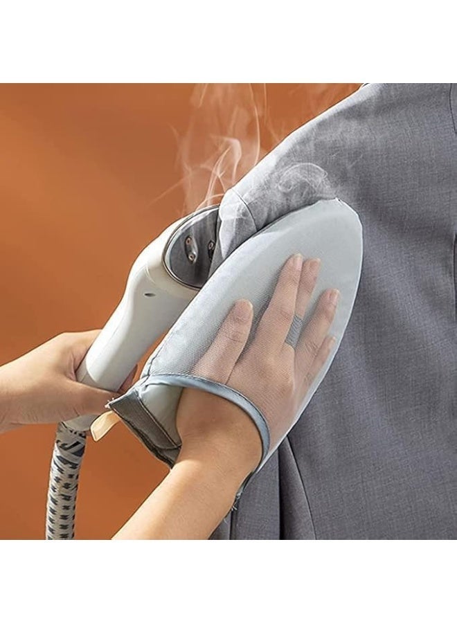 Steam Ironing Glove Waterproof Steam Resistant Heat Protection With Finger Ring Handheld Pressing Support For Complete Garment Care Safe Steaming Control Gray - Image 5